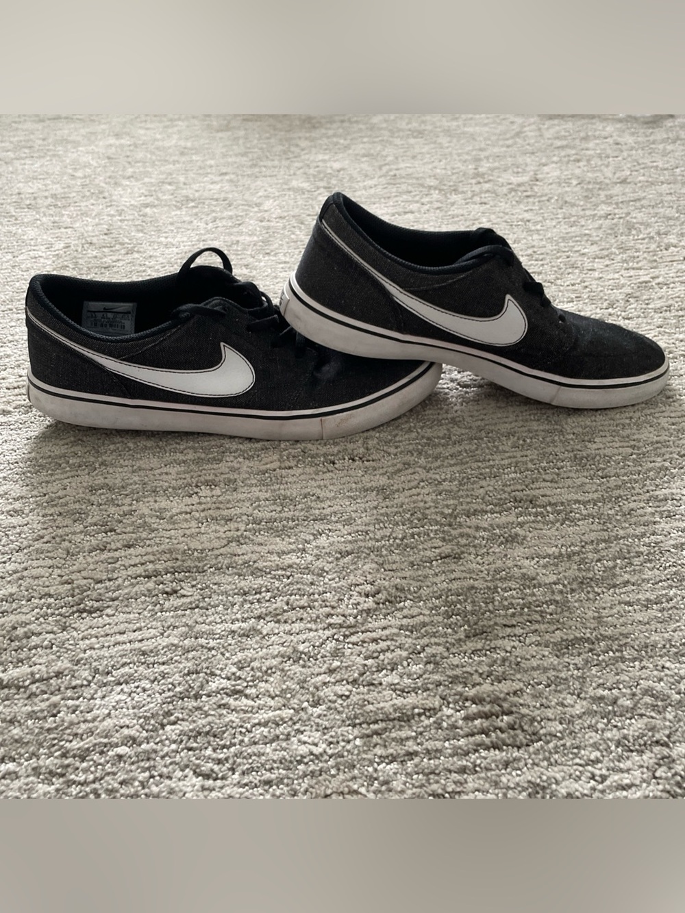Nike SB Portmore II Solar Canvas Men's Size 9.5 Black Skate Shoes 880269-001